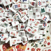 Jeu de Mahjong américain de 160 tuiles avec des pièces en acrylique transparent pour les loisirs en intérieur et les soirées de jeu en famille