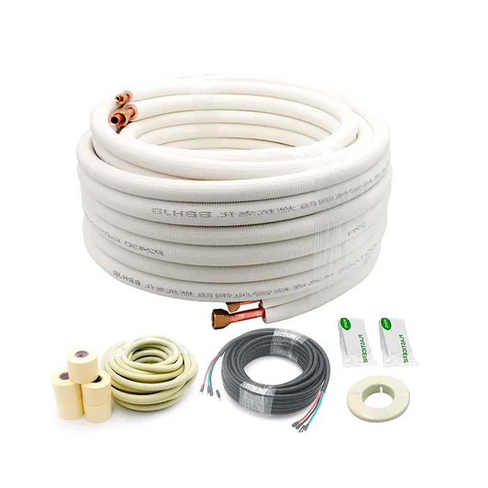 Bon prix Mini Split System Kit d'installation de tube en cuivre PE blanc