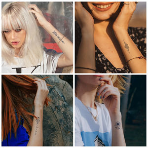 Transfer Tattoos Tijdelijke <span class=keywords><strong>Tattoo</strong></span> Stickers <span class=keywords><strong>Panda</strong></span> Vis Bloem Waterdichte Tijdelijke <span class=keywords><strong>Tattoo</strong></span> Sticker Vlinder Rose Flow - Product Image 4