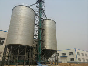 Конический силос из оцинкованной стали для хранения зерна и кормов для животных, используемый в сельскохозяйственных операциях - Product Image 3