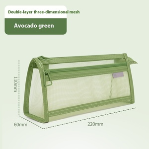 Custodia speciale per bambini custodia custodia portatile per nuovi studenti in pelle a rete trasparente con penne borsa cancelleria per bambini - Product Image 6