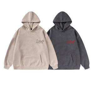 Ropa personalizada para hombre, Sudadera con capucha en relieve de estilo callejero, Jersey de algodón, Sudadera con capucha, sudaderas de hombre de gran tamaño Unisex - Product Image 1