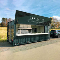Conteneur de restauration rapide 2026 : Restaurant de hamburgers moderne et luxueux, maison préfabriquée, design intérieur, boutique-bar en conteneur de 20 pieds