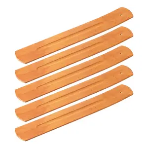 custom solid wood boards palo santo censer ash catcher wood burner incense stick stand holder tray