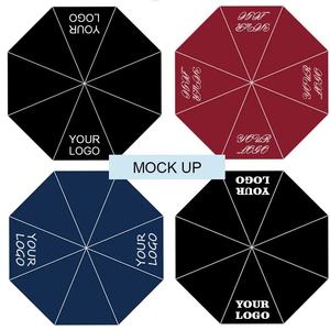 Parapluies de poche pliables en 5 sections pour voyage, vente en gros, protection UV personnalisée, parapluies promotionnels portables avec logo pour extérieur, pluie et soleil - Product Image 2