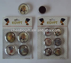 סט מגנטים לכיפה תלת מימדית מזכוכית מגנטית OEM מותאם אישית, מגנט זכוכית קריסטל עגול עם קופסת מתנה מנייר אריזת מגנטים לדלת מקרר - Product Image 3