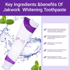 Dentifrice blanchissant probiotique Stock US, haleine fraîche menthe, anti-caries, anti-plaque, nettoyage en profondeur, usage domestique, sans fluor, soins bucco-dentaires - Product Image 5