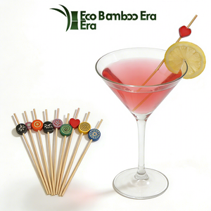 Palillos de Bambú Desechables para Frutas, Biodegradables, con Logotipo Personalizado, para Fiestas y Restaurantes - Product Image 1