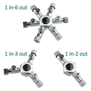 Mufan in lega di alluminio pompa ad alta aria biossido di carbonio serbatoio di pesce Multipass Shunt Splitter solenoide cilindro acquario CO2 regolatore - Product Image 2