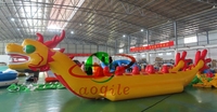 Bateau Dragon Gonflable pour Sports Nautiques Extravagants, Bateau Banane Remorquable Certifié CE, Couleur Personnalisée, Équipement de Jeu Aquatique Extérieur