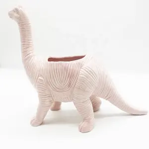 big dinosaur animal child flower pots Kawaii ceramic plant mini Cartoon indoor bonsai garden pots plant home decor planter