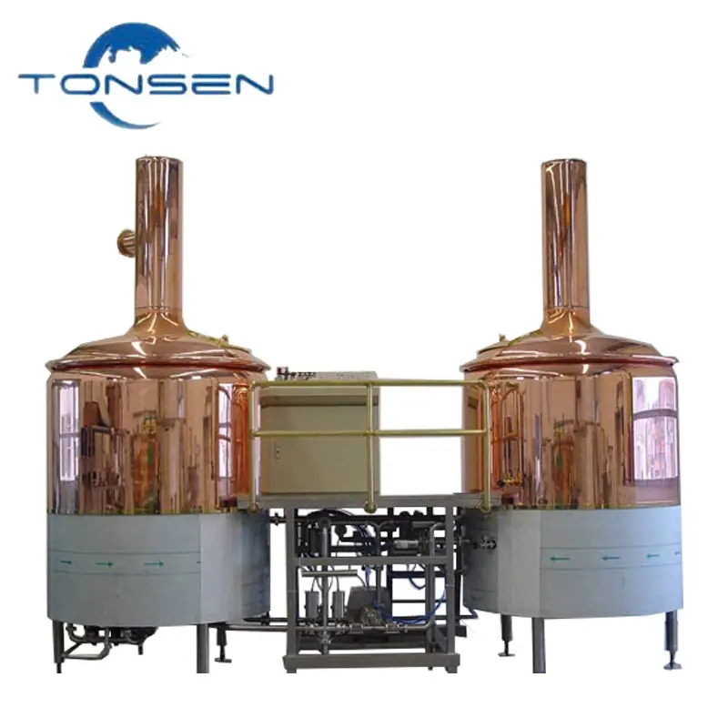 Tonsen 500L cuivre bière brasserie système de purée avec de la levure réservoir