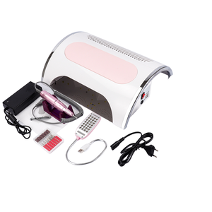 Lampe de table professionnelle 5 en 1 avec système d'aspiration, perceuse à ongles, collecteur de poussière, lampe UV LED pour manucure - Product Image 1