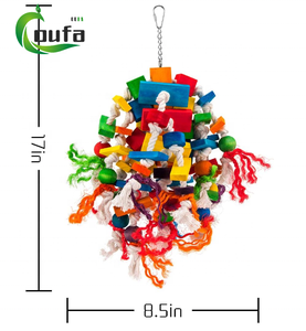 Multicolored Large Wooden Blocks Tearing <strong>Toys</strong> Bird <strong>Parrot</strong> Chewing Biting <strong>Toy</strong> for African <strong>Grey</strong> <strong>Parrot</strong> - Product Image 5