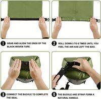 Mochila Impermeable de Alta Resistencia, Bolsa Seca Enrollable para Viajes, Kayak, Rafting, Navegación, Senderismo, Camping, Deportes Acuáticos