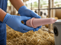 Tétine d'alimentation en caoutchouc souple, durable et non toxique pour veaux, bétail et seaux à lait