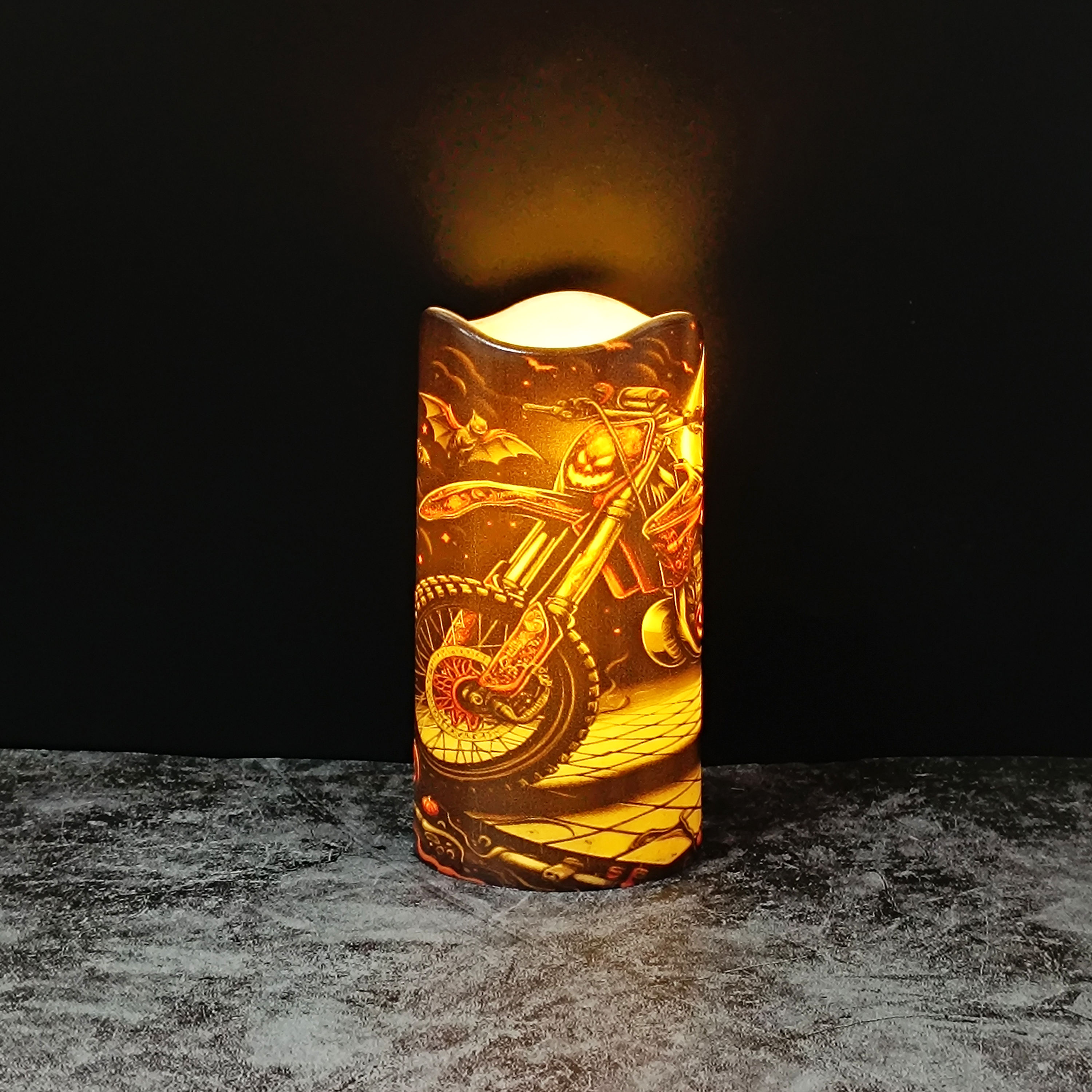 Bougie de pilier de bord festonné d'Halloween