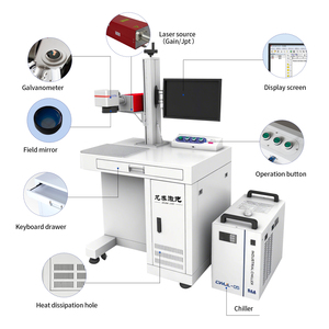 เครื่องพิมพ์เลเซอร์ยูวี 3W 5W 10W 355nm เครื่องแกะสลักเลเซอร์ยูวีสำหรับแก้ว ไม้ โลหะสแตนเลส บรรจุภัณฑ์อาหาร คริสตัล - Product Image 6