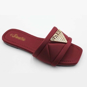 Sandalias Planas de Verano para Mujer con Decoración Metálica, Chanclas de Playa, <span class=keywords><strong>Zapatos</strong></span> Casuales para Dama, Venta al Por Mayor del Fabricante - Product Image 2
