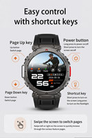 Nouvelle montre connectée pour homme 1000 mAh, étanche IP68, anti-poussière, surveillance du bruit, boussole, lampe torche LED, suivi de santé, appels Bluetooth, ODM