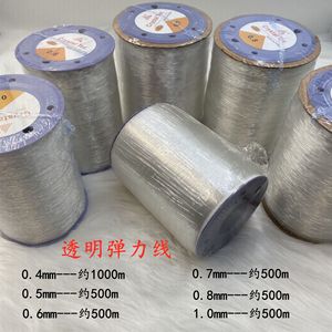 Cordon élastique Crystal Tec 0,6 mm 0,7 mm 0,8 mm, fil TPU, fournitures pour la fabrication de bijoux DIY, grands rouleaux - Product Image 5