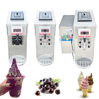 Machine à glace commerciale mini en acier inoxydable Ali Baba Top Products, 3 saveurs