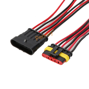 Auto Licht Kabel <span class=keywords><strong>2</strong></span>/<span class=keywords><strong>3</strong></span>/4/5/6/8 Pin Tyco Mannelijke Vrouwelijke Waterdichte Auto Kabelboom Voor Auto Lamp - Product Image 2