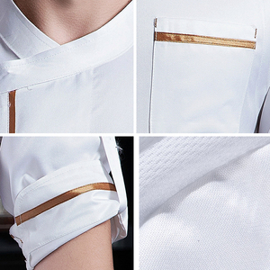 Yellow <strong>Chef</strong> Jacket Kitchen Best Uniform for Restaurant Fashion <strong>Chef</strong> Uniform <strong>Supplier</strong> Unisex Classic Long Sleeve <strong>Button</strong> <strong>Chef</strong> Coat - Product Image 3