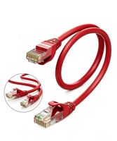 Kabel Patch Ethernet LAN Cat5e UTP CCA 24AWG Berkinerja Tinggi, Tanpa Pelindung, Selubung PVC, Bersertifikasi CE/FCC untuk Proyek Apartemen