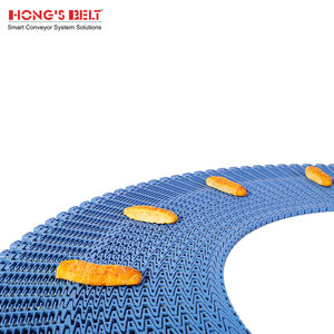 Hongsbelt HS-1201B sisi fleksibel sabuk atas berlubang pembalik kecil sabuk konveyor modular - Product Image 5