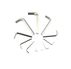 Tournevis à outils personnalisés en forme de L, clé hexagonale DIN 911 en acier, Harden Nickel plaqué Allen, 3mm 4mm 5m, vente en gros