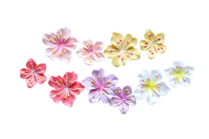 caoh Wind Blows Down Peach Blossoms - Accessoires en résine DIY mignons avec patchs, pinces et bandeaux pour cheveux - Product Image 3