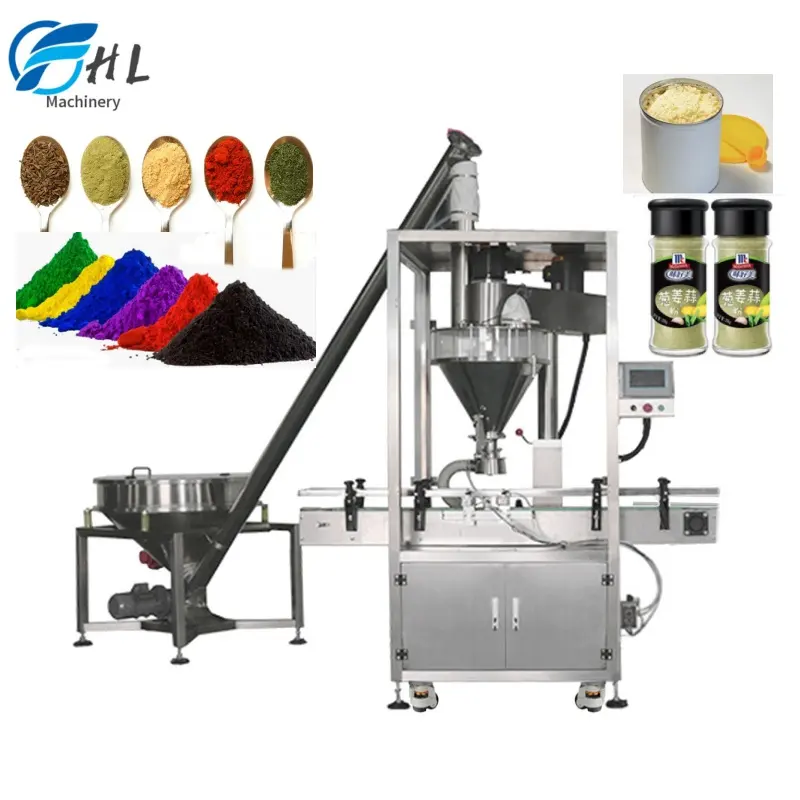 Automatic chocolate syrup powder rotary powder filling machine and cocoa powder auger filling machine