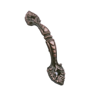 Manijas para Puertas de Armarios, <span class=keywords><strong>Tiradores</strong></span> de Armario de <span class=keywords><strong>Cocina</strong></span> <span class=keywords><strong>Vintage</strong></span>, <span class=keywords><strong>Tiradores</strong></span> de <span class=keywords><strong>Muebles</strong></span> de Aleación de Zinc Retro, Estilo Antiguo, Color Cobre, AC - Product Image 1