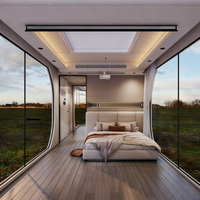 Maison-conteneur capsule spatiale haut de gamme personnalisée, micro-maison compacte, hôtel, bureau avec artisanat modulaire haut de gamme 11,5*3,4*3,25m