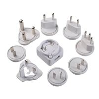   Adaptateur secteur USB 5V 1A AC/DC US EU UK AU, couleur blanche, certifié FCC CE UKCA SAA RCM