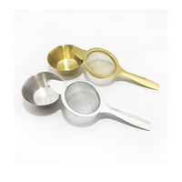 Passoire à matcha en acier inoxydable 304, tamis à mailles fines avec long manche, accessoire pour poudre de matcha, vente en gros
