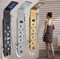 Sistema de Ducha Comercial de Acero Inoxidable SUS304 Pulido con Jets de Hidromasaje para Proyectos de Resorts de Lujo