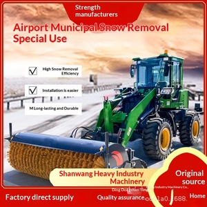 Véhicule d'assainissement environnemental avec brosse à neige roulante, pelle à neige robuste montée sur véhicule, souffleuse à neige pour autoroute - Product Image 1
