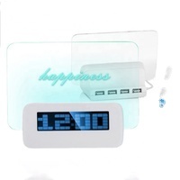 Horloge numérique avec réveil, tableau de messages lumineux à inscription fluorescente, nouveau design