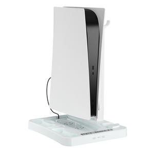 Support de refroidissement multifonctionnel pour Playstation <span class=keywords><strong>5</strong></span> PS5 et <span class=keywords><strong>PS</strong></span> <span class=keywords><strong>VR</strong></span> <span class=keywords><strong>2</strong></span> Station de charge de chargeur de contrôleur support de CD - Product Image 4