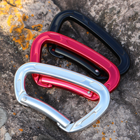 Vente en gros de mousquetons 22kN en aluminium 7075, mousquetons de sécurité pour l'escalade, la randonnée et les sports de plein air