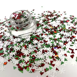 Venta al por mayor BABYSBREATH Christmas Glitter Mix Color PET Chunky Glitter Nail Art Crafts 0,01mm-6,0mm Tamaño MOQ 1kg - Product Image 3