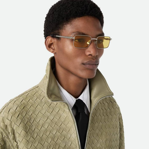 Bottega BV Classic Square Metal Sunglasses Timeless Design Comfortable Fit for Daily Outdoor Use Veneta - Product Image 6