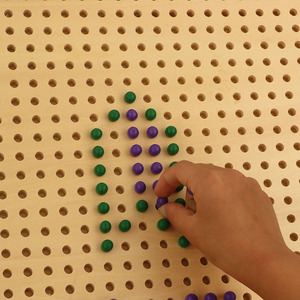 Juguete Montessori para bebé, tablero de madera con clavijas, ayuda <span class=keywords><strong>en</strong></span> enseñanza, Matemáticas - Product Image 5