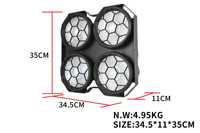 Projecteur de scène professionnel pour discothèque, 4*50W COB rétro, avec lumière auxiliaire pour la décoration de scène