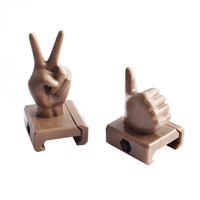 Lot de 4 réticules gestuels fantaisie en plastique pour la décoration de viseur à base de montage de 20 mm de large