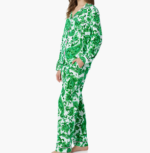 Conjunto de Pijamas Personalizadas de Manga Larga <span class=keywords><strong>para</strong></span> el Día de <span class=keywords><strong>la</strong></span> Madre, Elegantes Pijamas con Estampado y Cuello Camisero <span class=keywords><strong>para</strong></span> Mujer, Conjunto de Ropa de <span class=keywords><strong>Dormir</strong></span> de Algodón - Product Image 2