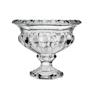 Moderne High-End-antike klare einzigartige Form große Mund Blei Kristallglas Vase
