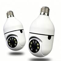 Caméra de sécurité extérieure intelligente solaire LED AI 200MP, panoramique 360°, vision nocturne 20m, prise 220V, stockage cloud